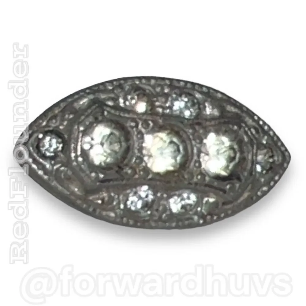 Bundle Sale 3 for $15 | Antique Silver Tone Brooch with Rhinestones